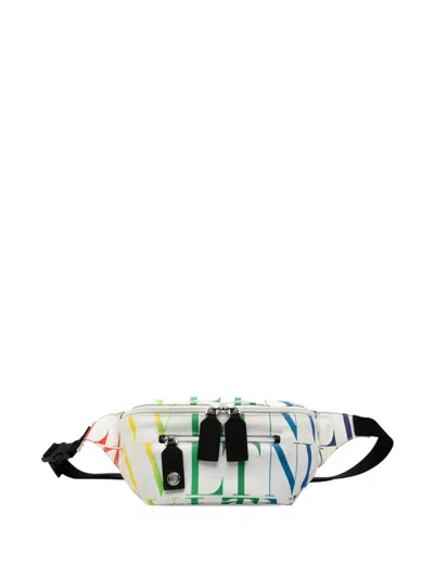 Pre-owned Valentino Garavani 2018-2026 Nylon Vltn Times Belt Bag In Multi