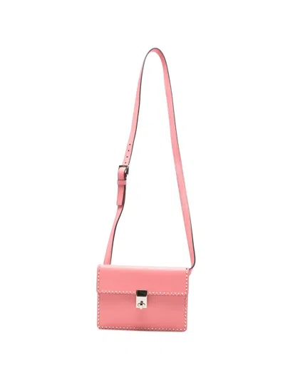 Pre-owned Valentino Garavani 2020s Rockstud-embellished Mini Bag In Pink