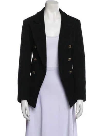 Pre-owned Valentino 2021 Virgin Wool Jacket In Black