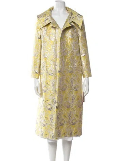 Pre-owned Valentino 2023 Floral Print Coat W/ Tags