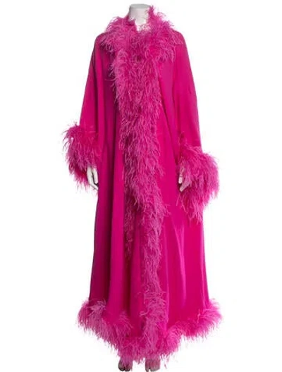 Pre-owned Valentino 2023 Silk Coat In Pink