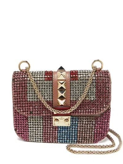 Pre-owned Valentino Garavani 2024 Glam Lock Crossbody Bag In Brown