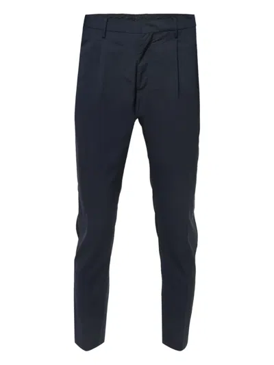 Pre-owned Valentino 2024 Pleated Wool Trousers In Blue