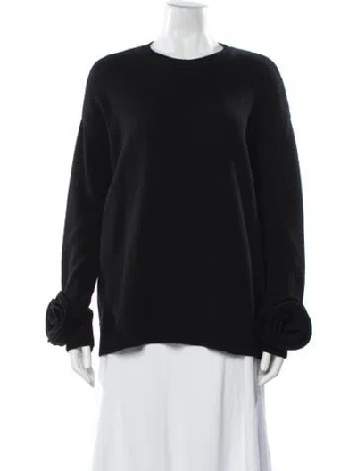 Pre-owned Valentino 2024 Virgin Wool Sweater In Black