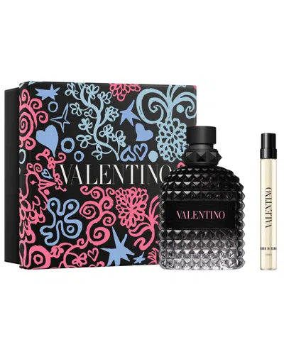Valentino 2-pc. Uomo Born In Roma Eau De Toilette Father's Day Fragrance Gift Set With Travel Spray In Black