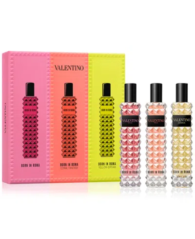 Valentino 3-pc. Donna Born In Roma Fragrance Discovery Gift Set In White