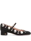 Valentino Perforated High Heels In Black