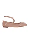 Valentino Garavani Woman Ballet Flats Blush Size 7 Leather In Pink