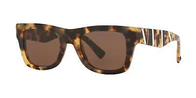 Pre-owned Valentino 4045 Sunglasses 503673 Light Brown 100% Authentic