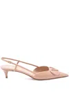 Valentino Vlogo 40 Patent Slingback Pump