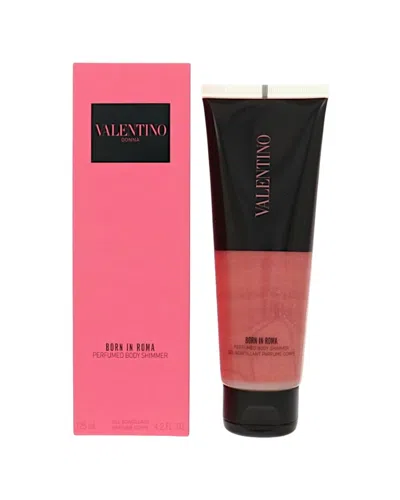 Valentino 4.2oz Bon In Roma Shimmer Body Lotion In Transparent