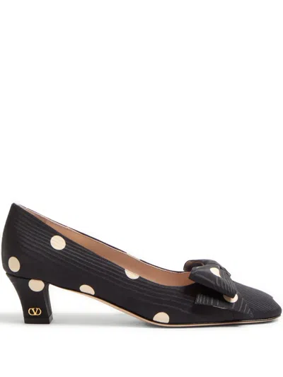 Valentino Garavani 45mm Bowow Pumps In Black