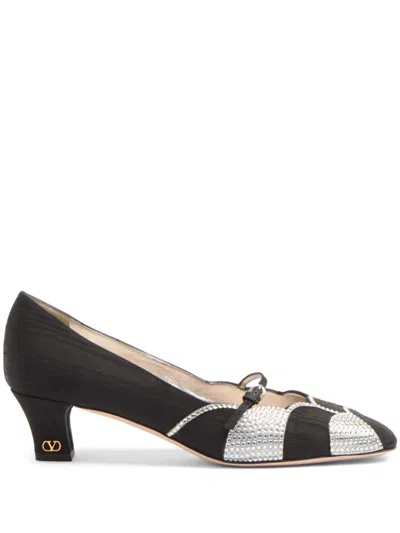 VALENTINO GARAVANI 45MM BOWOW EMBELLISHED PUMPS