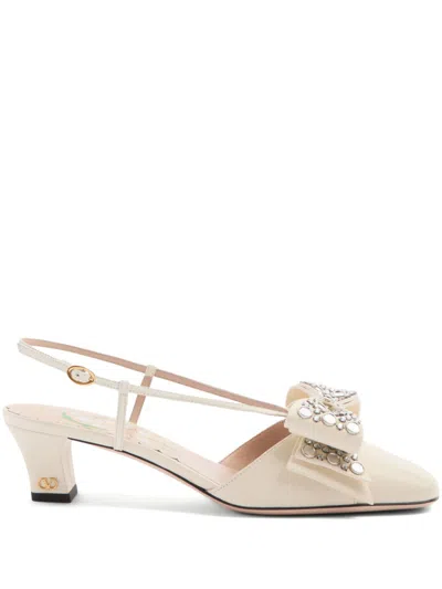VALENTINO GARAVANI 45MM BOWOW SLINGBACK PUMPS