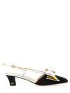 Valentino Bowow T. 45 Mid Heel Pumps In Black