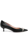 Valentino Verzierte Pumps Bepointy 45 Aus Leder In Black