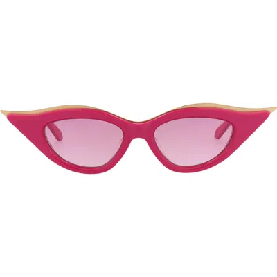 Valentino 49mm Cat Eye Sunglasses In Pink