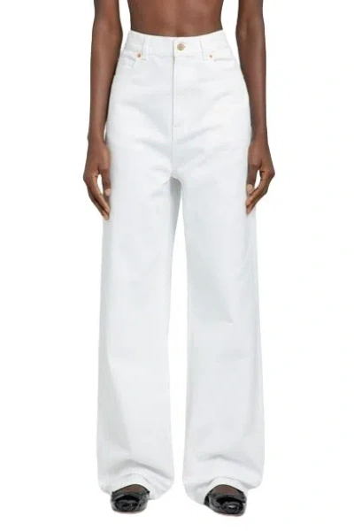 Valentino 5 Pocket Bootcut Jeans In White