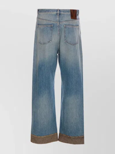 Valentino 5 Pockets Denim Jeans Trousers In Blue