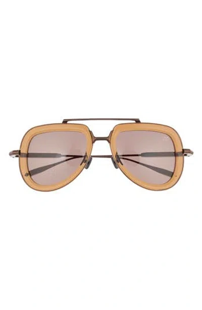 Valentino 50mm Aviator Sunglasses In Gold