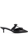 Valentino 50mm Bow-detail Mules In Black