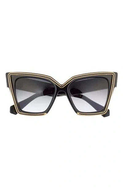 Valentino 50mm Polarized Cat Eye Sunglasses In Gray
