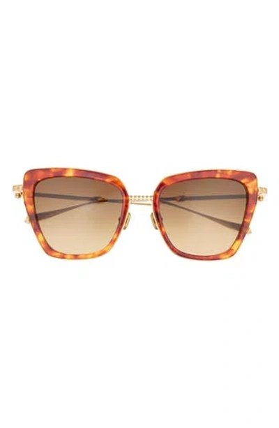 Valentino 52mm Cat Eye Sunglasses In Brown