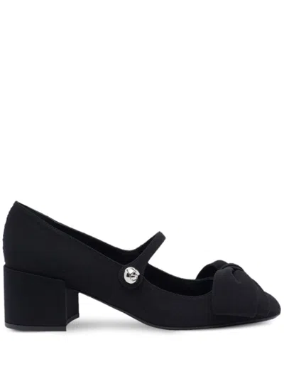 Valentino Garavani 55mm Bow-detailed Mary Jane Pumps In Black