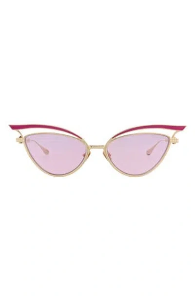 Valentino 55mm Cat Eye Sunglasses In Pink
