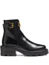Valentino Garavani Vlogo Signature Ankle Boot In Calfskin 55mm Woman Black 40.5 In Black