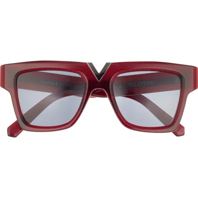 Valentino 57mm Novelty Square Sunglasses