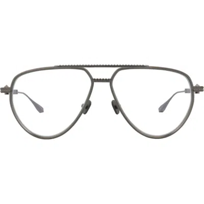 Valentino Garavani Valentino 59mm Aviator Optical Glasses In Black Transparent