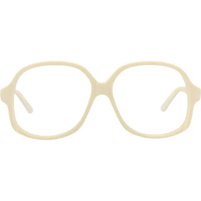 Valentino Garavani Valentino 59mm Oversize Optical Frames In Gold