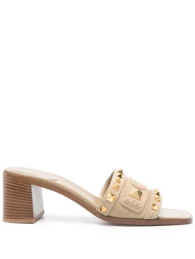 Valentino Garavani 60mm County Sandals In Neutrals