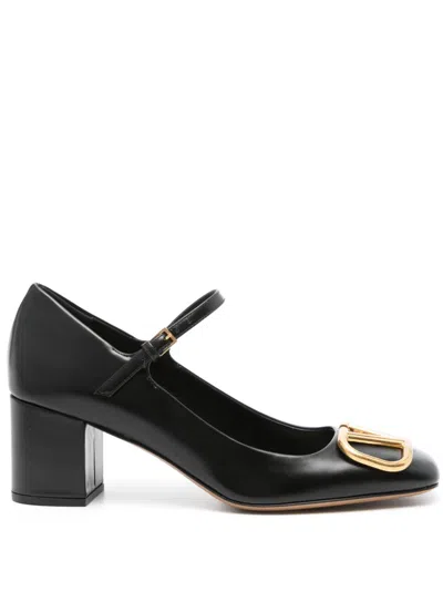 Valentino Garavani Mary Jane Vlogo Signature T. 60 Vi In Black