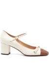 Valentino 60mm Tassel-detail Block-heel Pumps In White