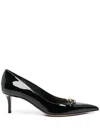 Valentino Garavani Woman Pumps Black Size 8 Leather In Black