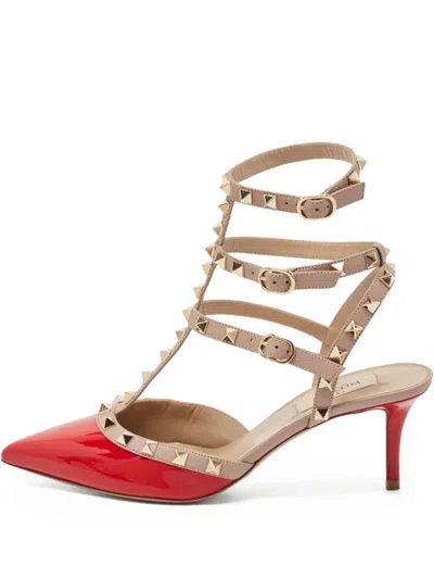 Pre-owned Valentino Garavani 65mm Stud-embellished Leather Pumps