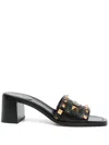 Valentino 65mm Vlogo Signature Mules In Black