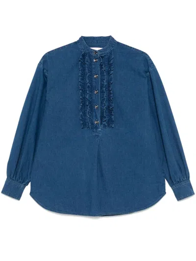 Valentino Denim Shirt In Blue