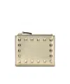 Valentino Rockstud Coin Purse In Gold
