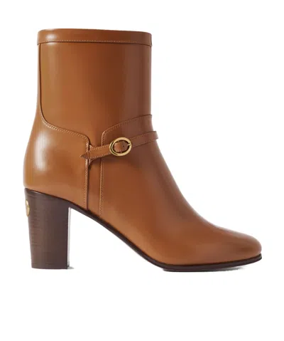 Valentino Garavani 80mm Leather Ankle Boots In Multi