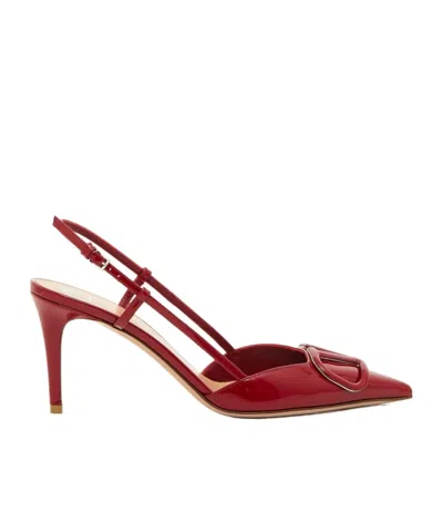 Valentino Garavani 80mm Vlogo Signature Pumps In Red