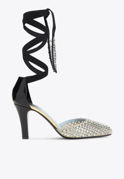 VALENTINO GARAVANI 85 CRYSTAL-EMBELLISHED PUMPS