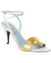 Valentino Folifoliage Sling Back Pumps In White
