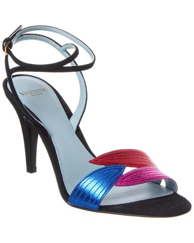 VALENTINO GARAVANI VALENTINO 85 SUEDE & LEATHER SANDAL