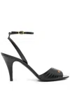 Valentino Ladycrush Mini Sandals With 8.5 Cm Heel In Black