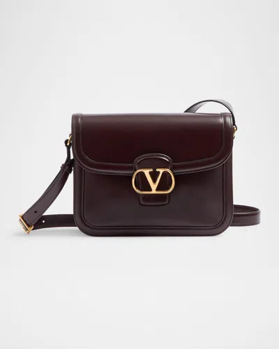 VALENTINO GARAVANI 9 TO 5 FLAP LEATHER SADDLE SHOULDER BAG