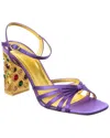 Valentino 90 Satin Sandal In Purple