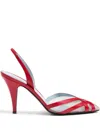 Valentino Slingback Pumps In Red